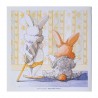Carte double "bébé lapin" Artquadra Editions