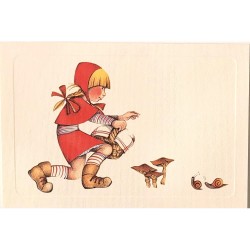 Carte Rossi " Petit chaperon rouge et les escargots