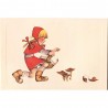 Carte Rossi " Petit chaperon rouge et les escargots