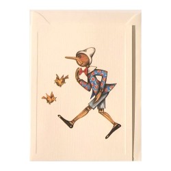 Mini Carte Rossi " Pinocchio et oiseaux"
