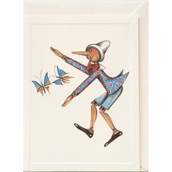 Mini Carte Rossi " Pinocchio et papillons"