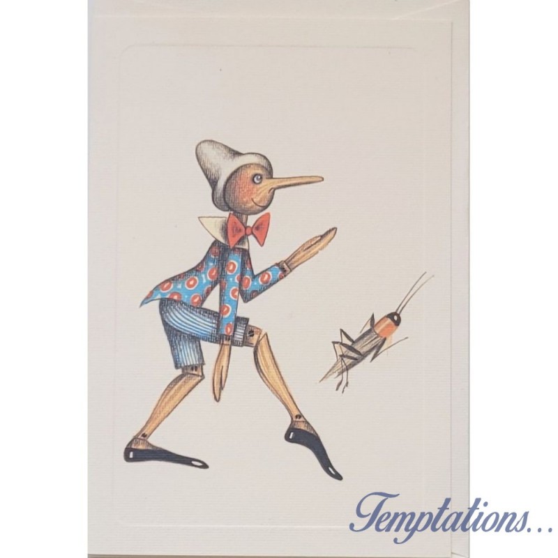Mini Carte Rossi " Pinocchio et le criquet"