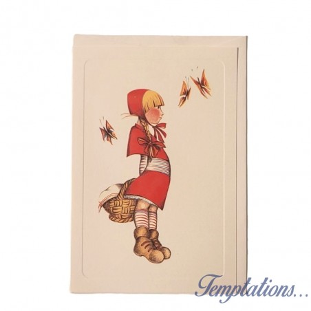 Mini Carte Rossi " Petit chaperon rouge et les papillons"