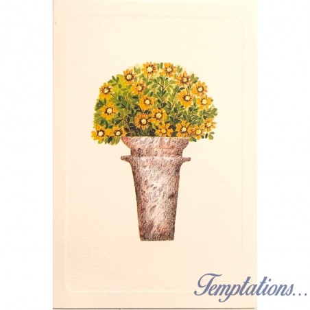 Mini Carte Rossi "le jardin fleurs jaunes"