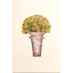 Carte Rossi "Le jardin Fleurs jaunes"
