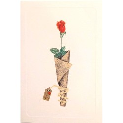 Carte Rossi "Une Roses  "Je...