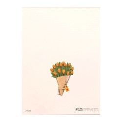 Mini Carte Rossi "Bouquet de tulipes jaunes"