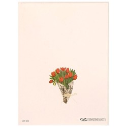 Mini Carte Rossi "Bouquet de tulipes oranges"