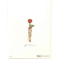 Mini Carte Rossi "Rose" Je t'aime"n°2