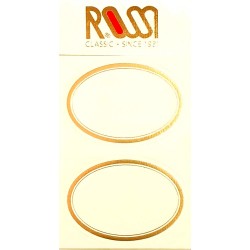 Étiquettes autoadhésives ROSSI Ovales avec liseré or