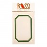 Étiquettes autoadhésives ROSSI Octogonales avec liseré vert GM