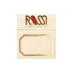 Étiquettes autoadhésives ROSSI Octogonales avec liseré or GM