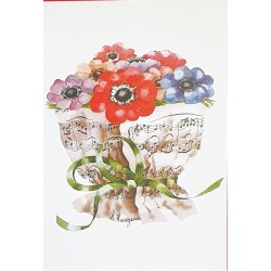 Carte « bouquet d’anémones...