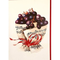 Carte « bouquet de raisins...