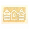 Carte postale en sable «Les cabines blanches » Marie Claire Blasquiz