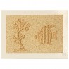 Carte postale en sable "Poisson" Marie Claire Blasquiz
