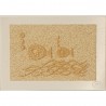 Carte postale en sable "Poissons bulles" Marie Claire Blasquiz