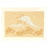 Carte postale en sable "La vague blanche" Marie Claire Blasquiz