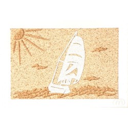 Carte postale en sable "Le...