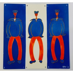 Carte "Trio de marins" Laly
