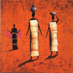 Carte simple "Trois femmes africaines"- Michel Rauscher