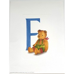 Image Lettre "F" avec ourson