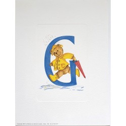 Image Lettre "G" avec ourson