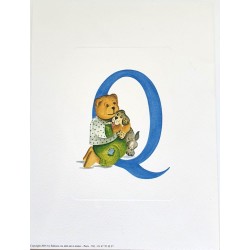 Image Lettre "Q" avec ourson