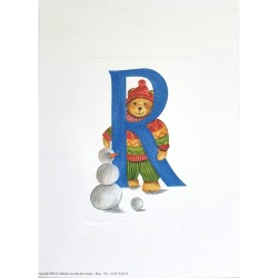 Image Lettre "R" avec ourson