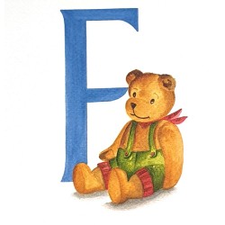 Image miniature Alphabet ourson lettre F