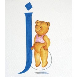 Image miniature Alphabet ourson lettre J