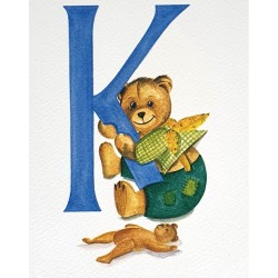 Image miniature Alphabet ourson lettre K