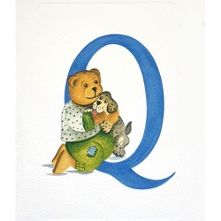 Image miniature Alphabet ourson lettre Q