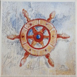 Carte simple carrée "Steerinwheel " Sonia Svenson