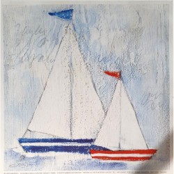 Carte simple carrée "Sailing" Sonia Svenson