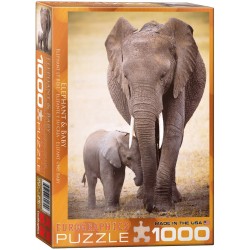 Puzzle 1000 pièces Éléphant...