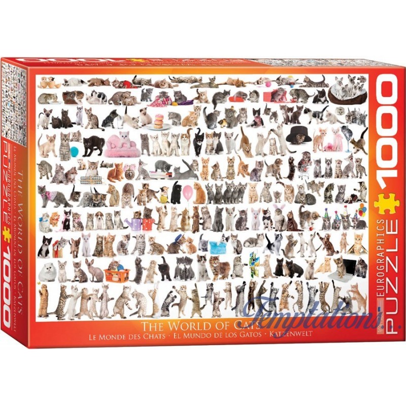 Puzzle 1000 pièces Le monde des chats