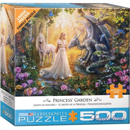 Puzzle 500 pièces Jardin de princesse