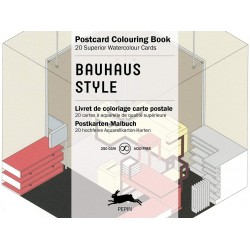 Carnet de cartes postal aquarelle  Style Bauhaus