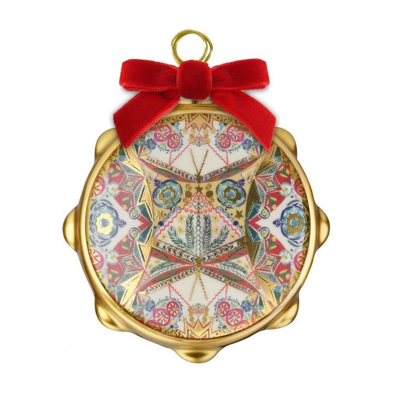 Décoration de Noël Tambourin Baci Milano Cosy Xmas gold