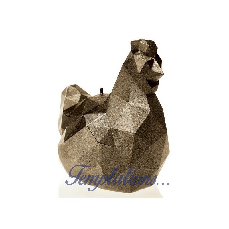 Bougie Poule origami Brass Candellana