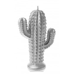 Bougie cactus silver...