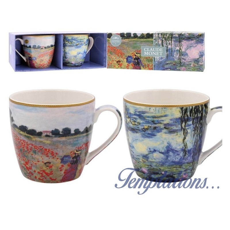 Set de 2 mugs déjeuner Claude Monet