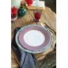 Assiette plate -Flower Festival - scallop rouge-bleu clair -Pip Studio