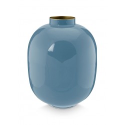 Vase métal bleu 32cm Studio Pip