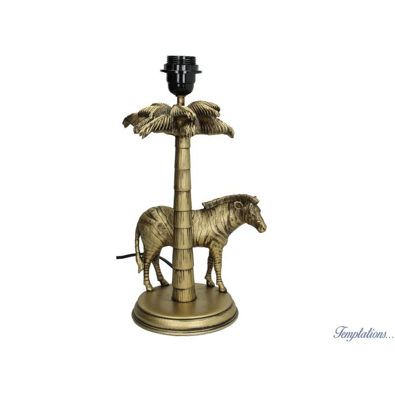 lampe de table zebre sans abat-jour