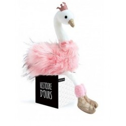 Peluche Cygne rose -...