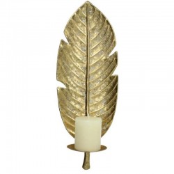 Bougeoir mural feuille 45,5cm