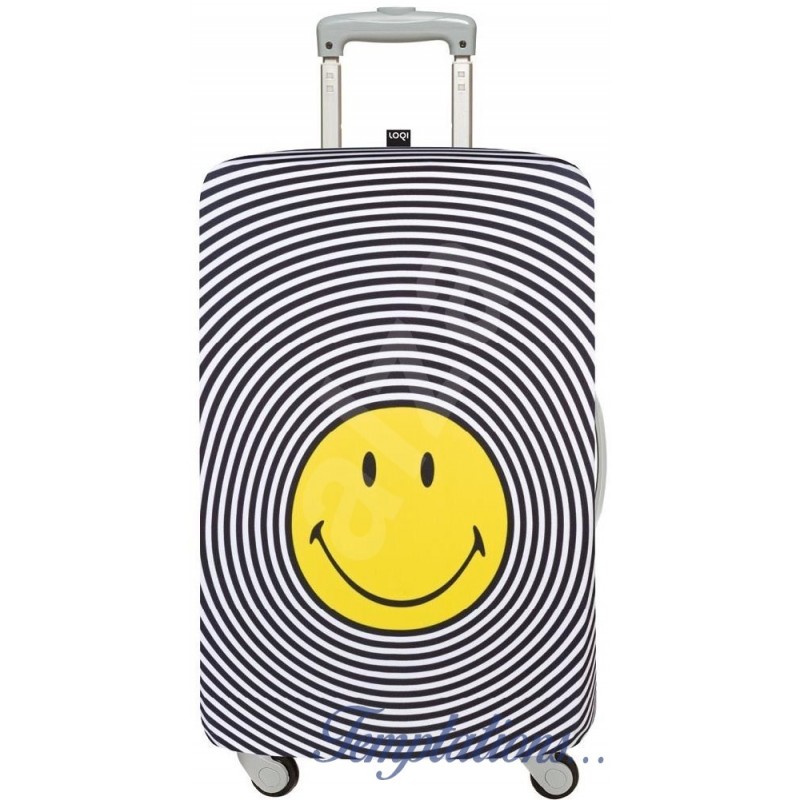 Housse de valise LOQI Smiley Spirale