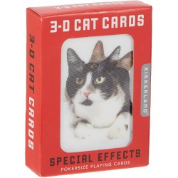 Jeu de Cartes Chats 3D Kikkerland